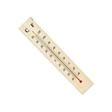 Jauge de température en bois