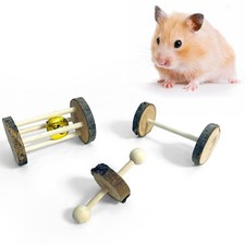 3x haltère en bois monocycle