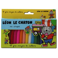 18 Gros Crayons De Couleurs -