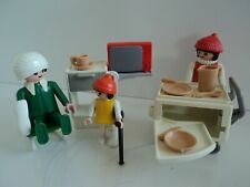 PLAYMOBIL vintage city life hôpital famille chambre du set 3495 de 1984