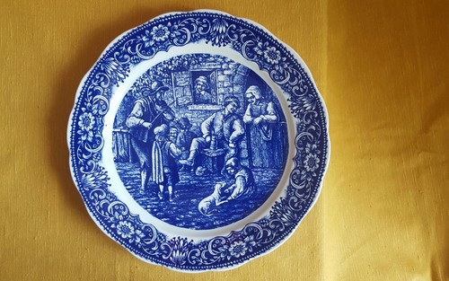 Grand plat décoratif mural