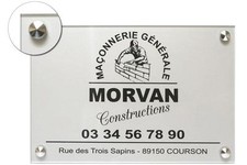 plaque professionnelle format