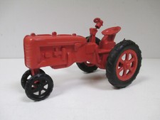 Ancien TRACTEUR Rouge NON MECANIQUE Type Farmall par JOUEF au 1/32