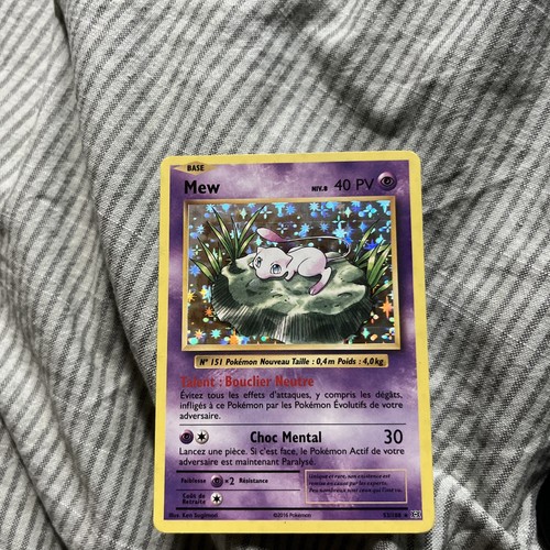 Carte pokémon mew holo - carte,