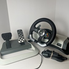 Microsoft Xbox 360 Wireless Racing Steering Wheel w/Pedals - Tested and Working
