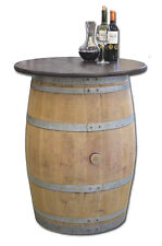 Tonneau en bois,Table de bar,Meuble de jardin,Tonneaux de vin avec plateau 