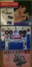 MECCANO BOITE 1 DE 1967 . INVENTAIRE FAIT MANQUE 1 PLAQUE TRANSPARENTE réf 193