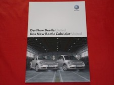 VW New Beetle + New Beetle convertible type 9C "United" special model brochure 2007