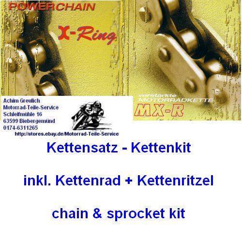 Kit chaîne 530 mxr - 530, kawasaki