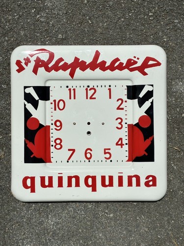 Plaque horloge émaillée - horloge,