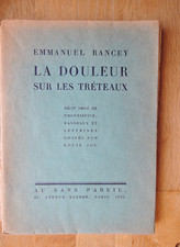 Emmanuel Rancey La douleur sur