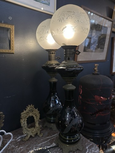 Grande paire lampes à - grande,