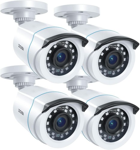 Zosi 4pcs 1080p tvi caméra - 4pcs,