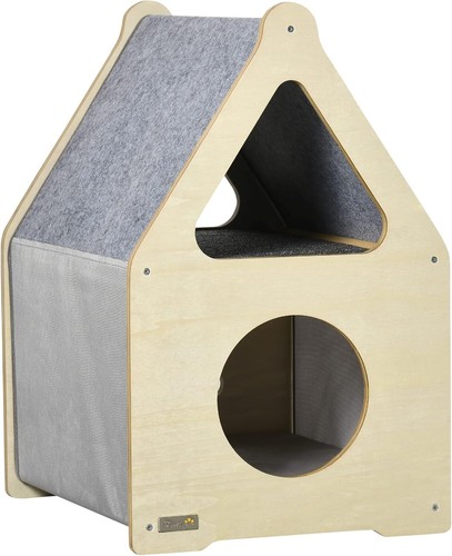 Pawhut maison pour chat - maison,