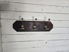 Ancien Porte Manteau En Chêne A 3 Patères