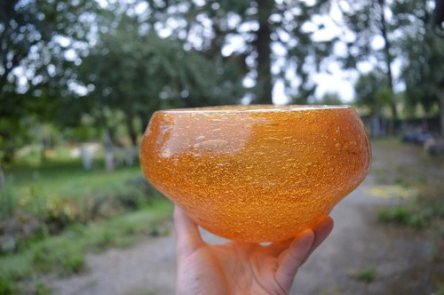 Coupe verre soufflé bullé - coupe,