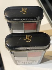 Lot de 2 Anciennes Boites à cigarettes Métal JPS