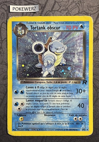 Carte pokémon tortank - tortank, obscur