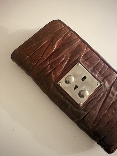 Portefeuille miu cuir - portefeuille,