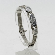 Bracelet en argent massif et