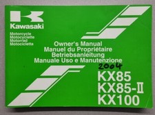 GOOD USED CONDITION KAWASAKI KX85/KX100 MOTOCROSS OWNERS MANUAL 2004 MODELS