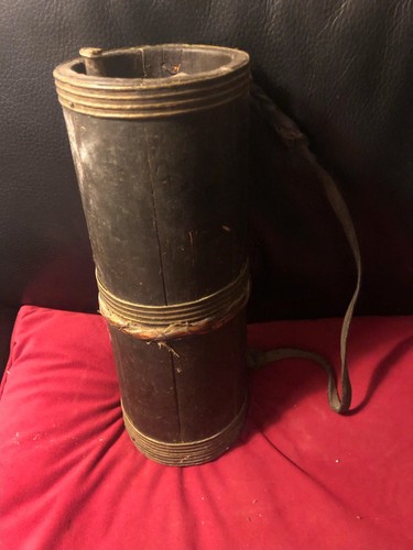 Rare large wooden - rare, leather