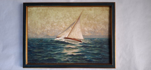 Peinture huile sur bois
