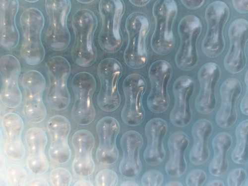 Bache bleue doubles bulles - bache, à