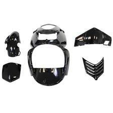 KIT CARROSSERIE ADAPT. APRILIA SONIC 50CC 1998-2008  NOIR BRILLANT (5 PIECES) -