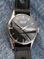 Tissot Visodate Automatic Day Date Black Dial Like New Top NOS WrisWatch Vintage