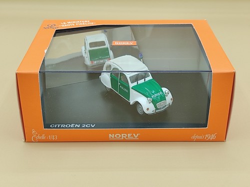 Citroën 2cv blanc vert - 1/43,