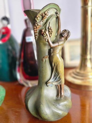Vase art nouveau cytises - art,