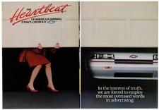 1989 CHEVROLET Vintage Original 4 page Print AD - Lumina Euro Beretta GTZ photo