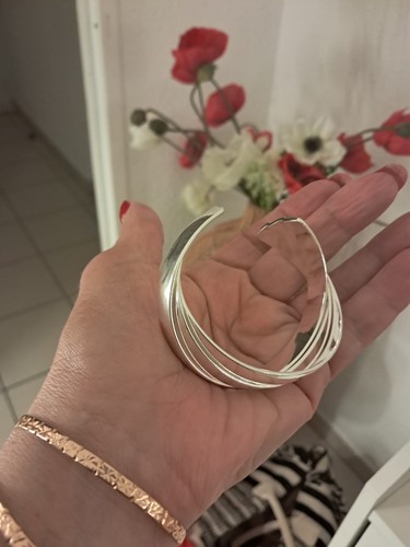 Bracelet manchette argent - manchette,