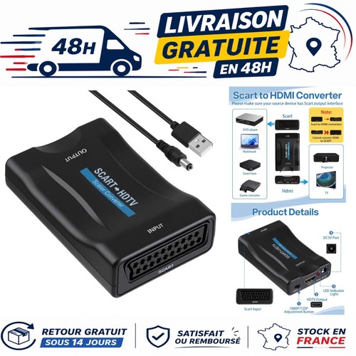 Convertisseur péritel scart - péritel,