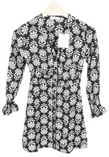 Robe Illiana Sandro Femme (UE) 36 Fleurie En Soie À Volants Mini