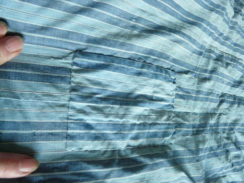 Boutis ancien couverture - , bleue
