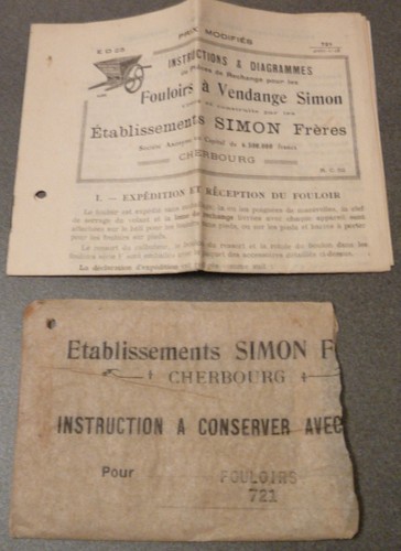 Fouloir vendange simon - simon, à
