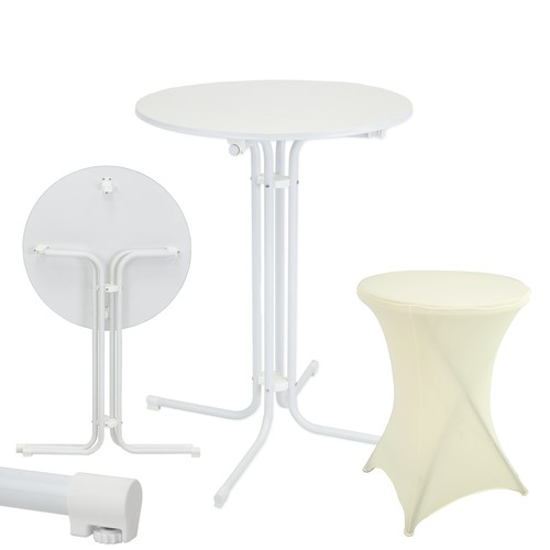 Table haute bistrot ronde - table,
