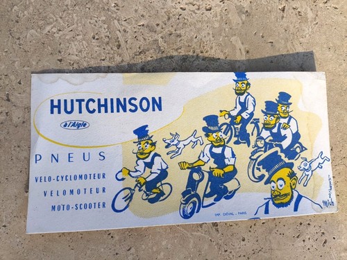 Buvard ancien pneus hutchinson - buvard,
