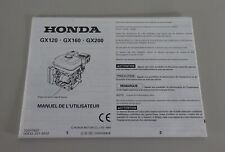 Manuel de L'Utilisateur Honda Moteur GX120 / GX160 / GX200 Edition 1994