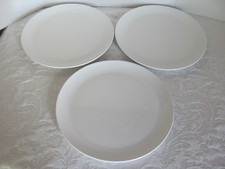 Ikea All White Coupe 17209-Made in Turkey-12"+ Chop Plate/Large Buffet-Set of 3