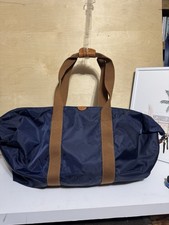 Brics Made Italy  Navy And Tan