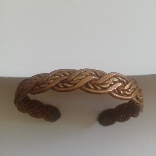 Bracelet manchette cuivre - bracelet,