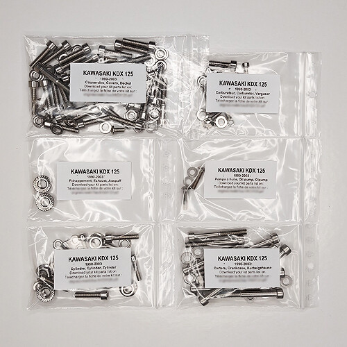 Kawasaki kdx 125 1990 2003 - 1990-2003, kit