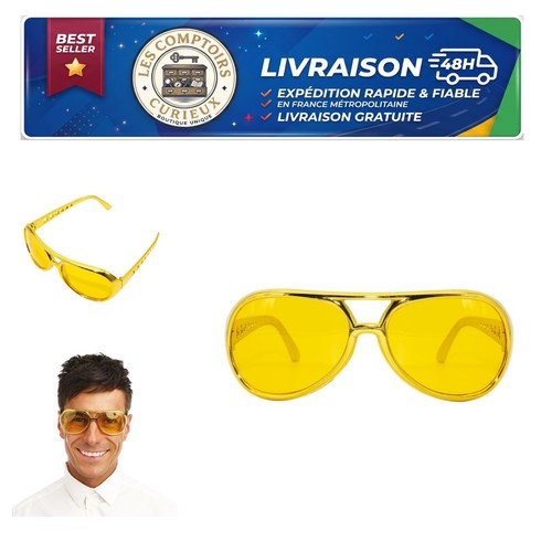 Lunettes elvis rockeur - elvis,
