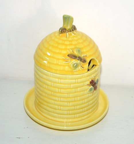 Ancien pot miel miellier - pot, à