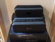2 Klipsch Detroit Portable Bluetooth Speakers