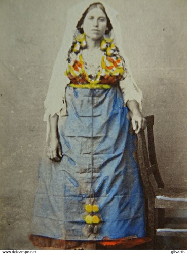 Photo cdv rehaussée - photo,