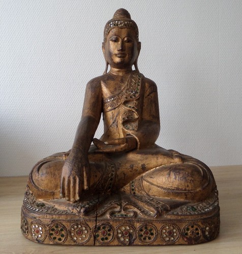 Antique ancien burmese buddha - antique,